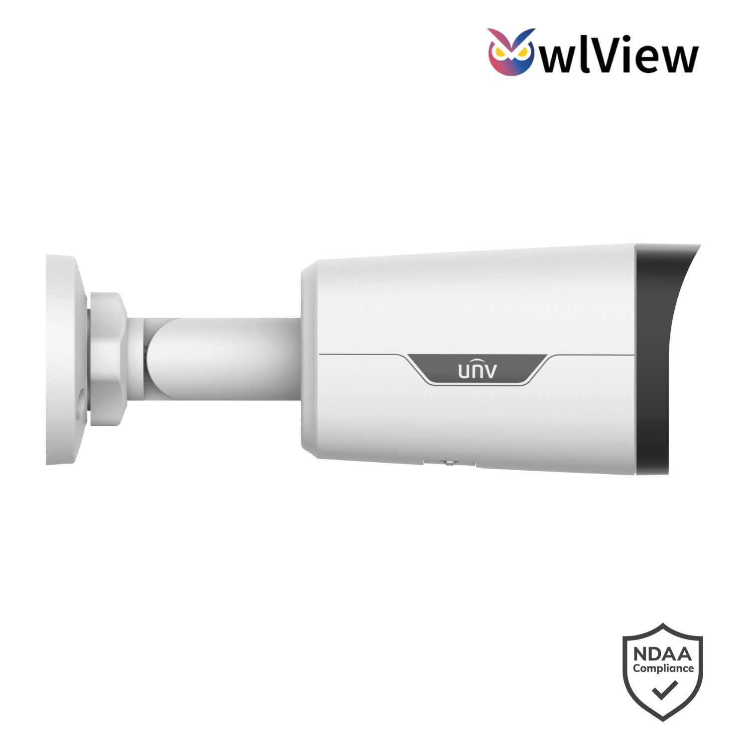 Uniview 4MP IP Easy AI Series Wise-ISP Full Colour Bullet, Perimeter, Owlview, ColorHunter, 2.8mm, 120dB WDR, 30m White Light, Built-in Mic, POE or 12VDC, IP67 (Pole Mount: TR-UP06-C-IN, Junction Box: TR-JB05-B-IN)