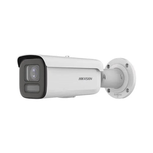 Hikvision 8MP IP Pro Series IR Motorised Vandal Bullet Camera, ColorVu, Perimeter, Face Capture, 2.8-12mm, 130dB WDR, 60m White Light, POE / 12VDC, IP67, IK10, MicroSD (Junction Box: DS-1280ZJ-PT6)