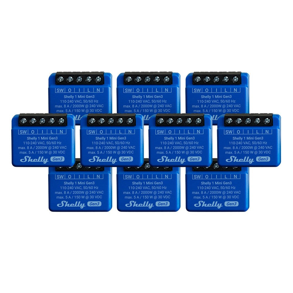 Shelly 1 Mini Smart Relay (10 Pack)