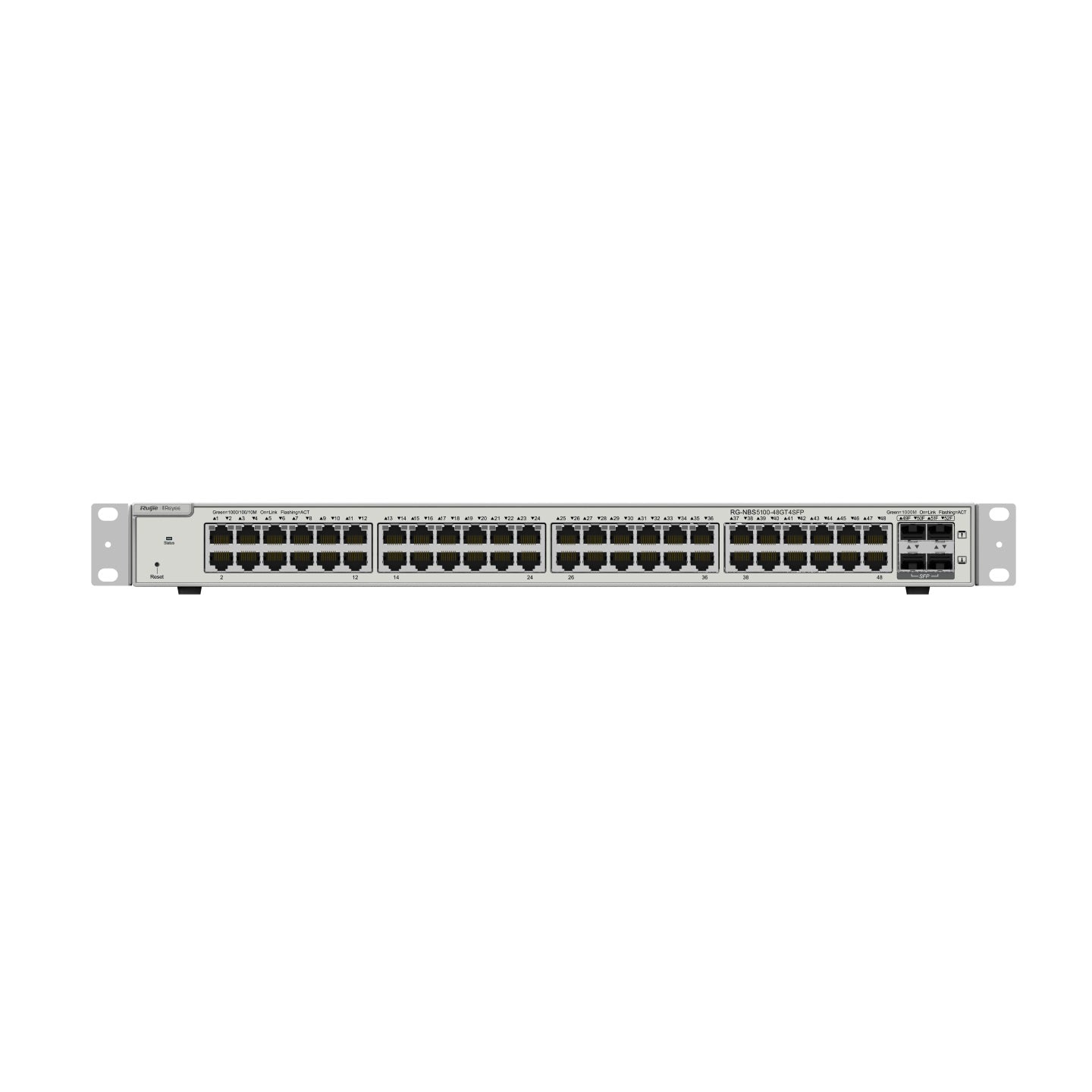 Ruijie* Reyee 52-Port Gigabit Cloud Managed Switch, 4 x SFP, Static Routing, Rack Mount