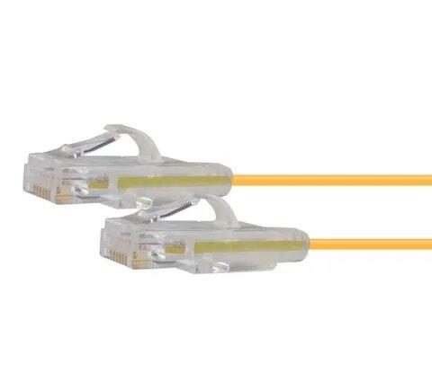 Certech 3M CAT6A Yellow UTP Super Thin Patch Lead