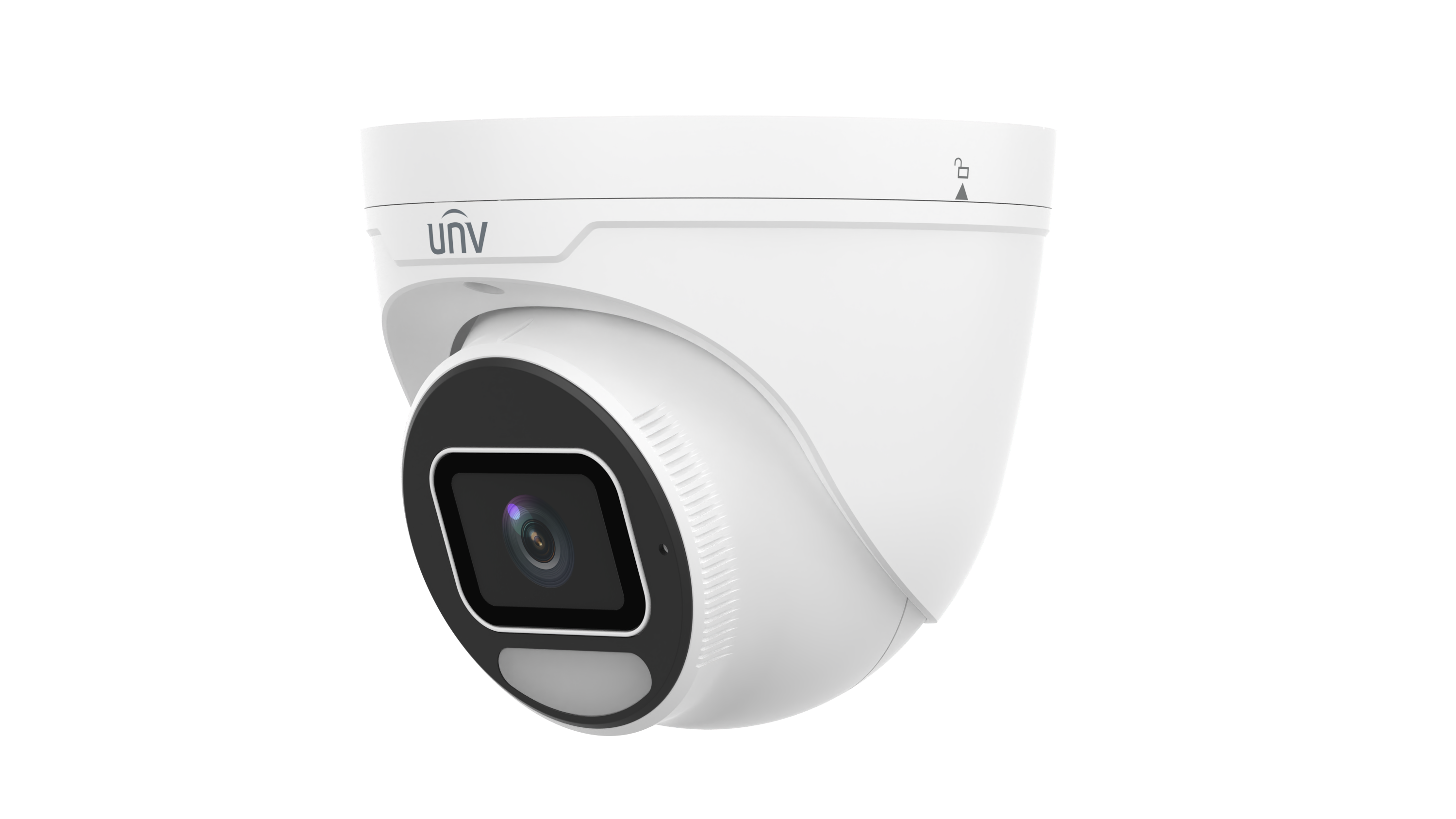 Uniview 8MP IP OwlView Plus Prime AI Series Wise-ISP Full Colour Turret, Perimeter, ColorHunter, 2.8mm, 120dB WDR, 30m White Light, Built-in Mic, POE or 12VDC, IP67 (Wall Mount: TR-WM03-B-IN, Junction Box: TR-JB03-H-IN)