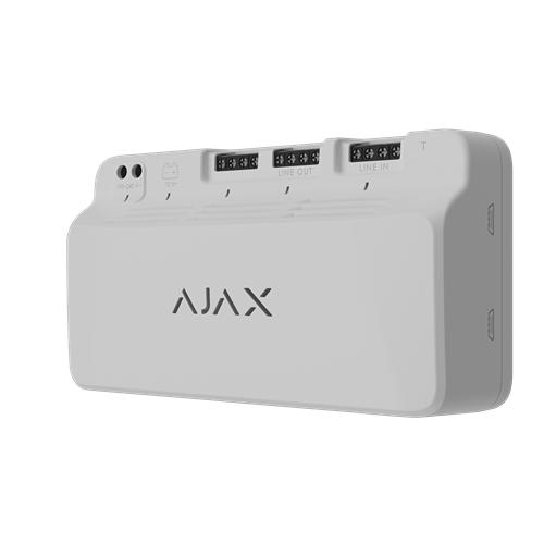 Ajax Fibra LineSupply WHITE - 45W Additional Power Supply Booster Module Up To 10 Modules On 1 Fibra Line