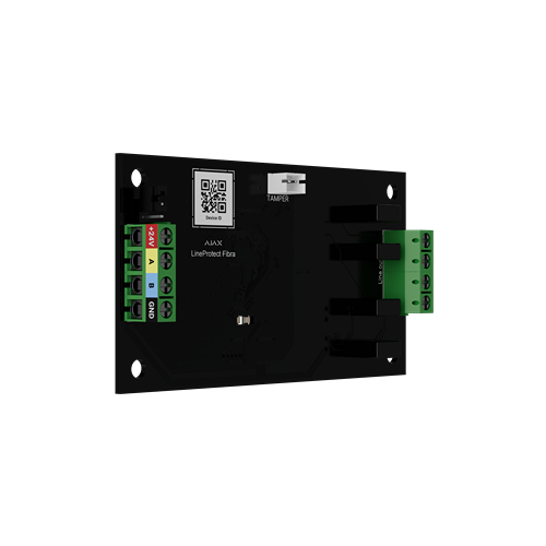 Ajax Fibra LineProtect - Short Circuits And Sabotage Protection Module Between Hub And Module **Does Not Provide Additional Power On The Line**