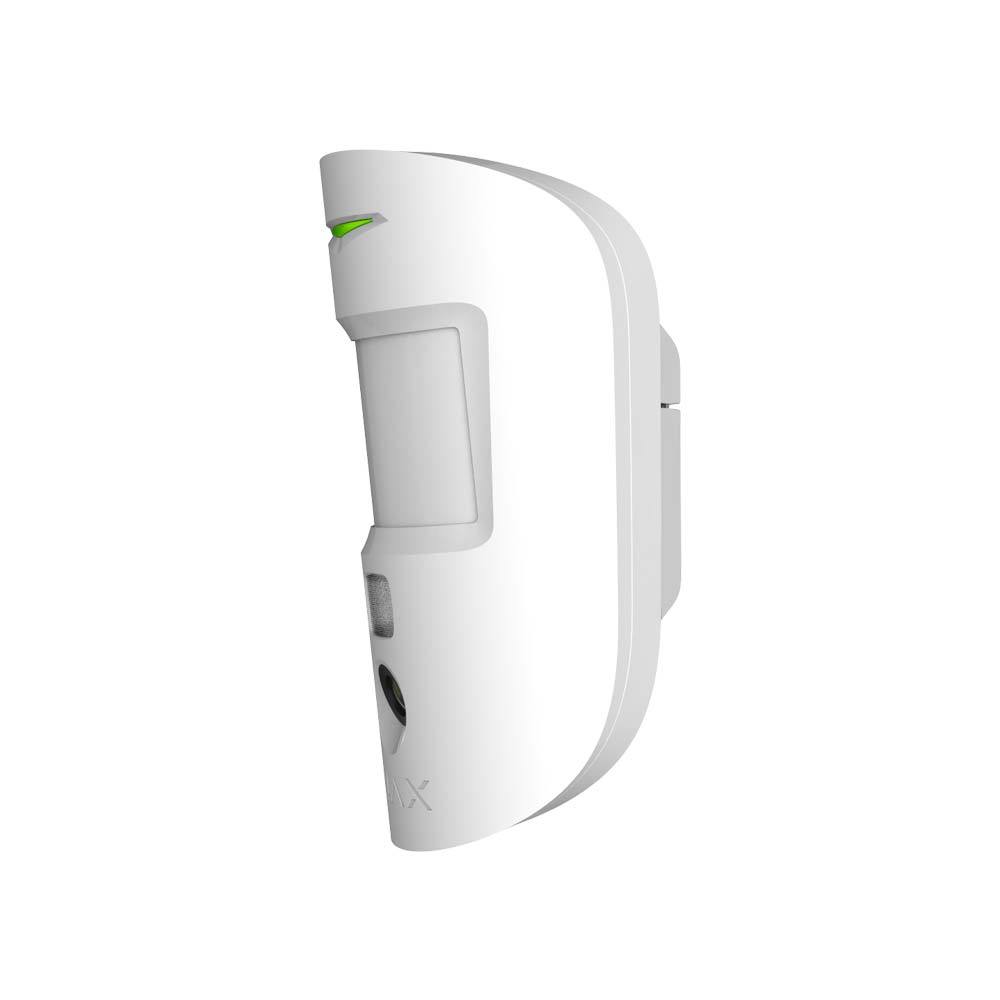 Ajax MotionCam WHITE - 2 Way Wireless Pet Immune PIR Motion Detector With Photo Verification, 12m