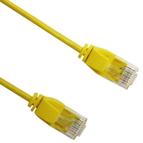 Zankap 1M CAT6 Yellow UTP Ultra Thin Patch Lead