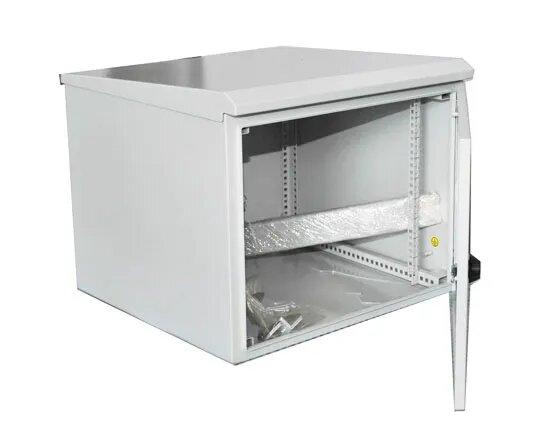 Certech 9RU 600mm Deep Outdoor Wall Mounted Rack With Front Lock, IP65 Rated