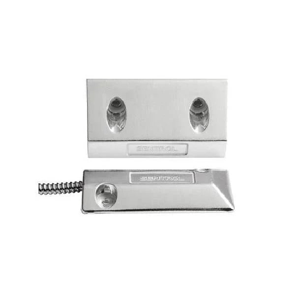 Sentrol Hardwired Roller Door Reed Switch Silver Detection Gap 76.2MM 1x N/C Output (DRY) Metal Surface Mount