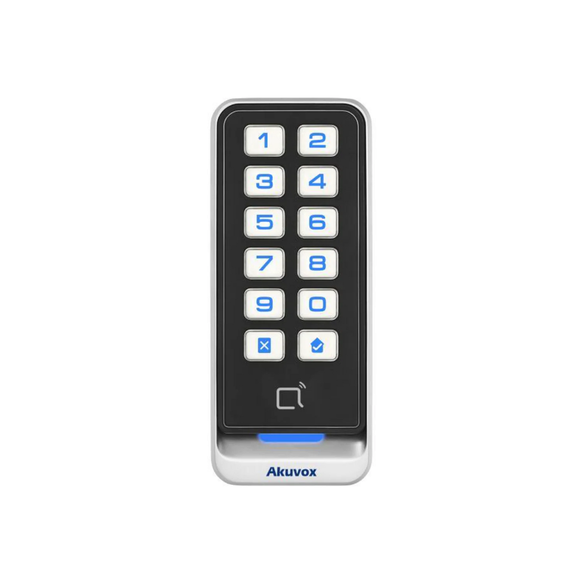 Akuvox Wiegand Reader Keypad Combo, 13.56MHz & 125kHz Card Formats, IP65 Rated, Surface Mount