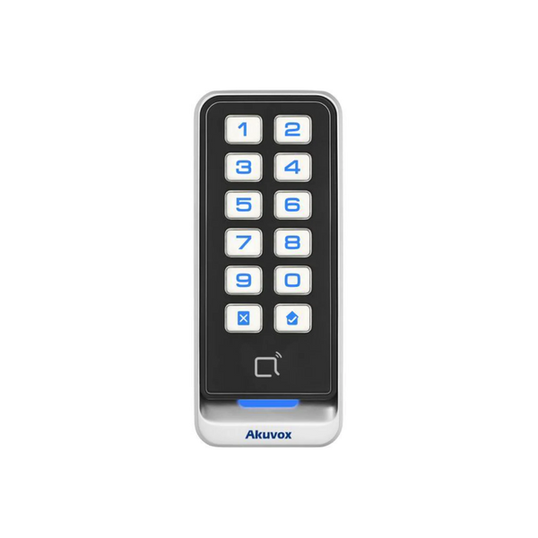 Akuvox Wiegand Reader Keypad Combo, 13.56MHz & 125kHz Card Formats, IP65 Rated, Surface Mount