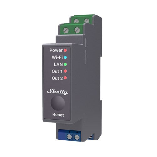 Shelly Pro 2 Smart Relay, DIN Rail Mounted