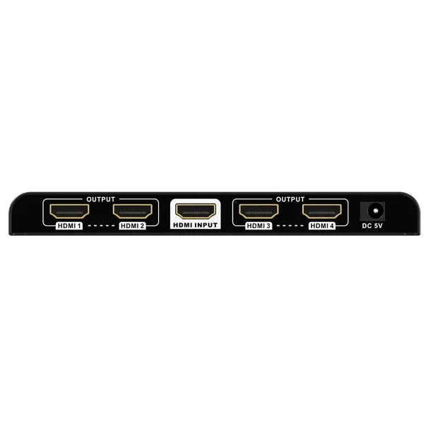 Certech 4-Way HDMI Splitter, 3D & 4K Video Support, 1 x HDMI In, 4 x HDMI Out