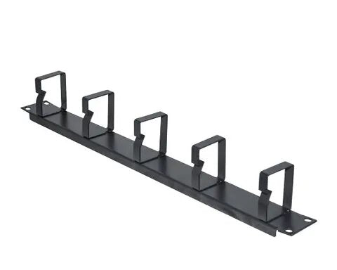 Certech 19" 1RU Metal Cable Management Bar, 55mm Deep