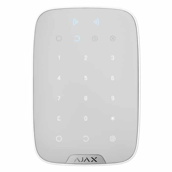 Ajax KeyPad WHITE - 2 Way Wireless Touch Keypad