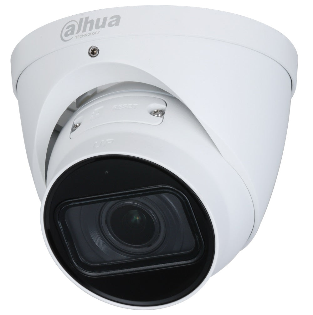 Dahua* 4MP IP WizSense AI Series IR Motorised Eyeball, SMD, Perimeter, Starlight, 2.7-13.5mm, 120dB WDR, 50m IR, POE / 12VDC, IP67, MicroSD, Built-in Mic (Wall Mount: PFB203W, Junction Box: PFA130-E)