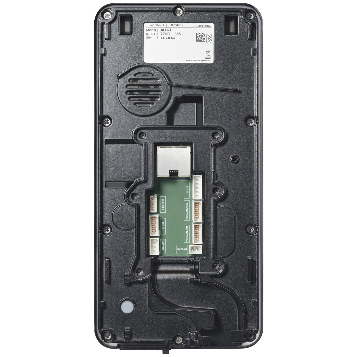 Suprema BioStar Air  BioStation 3 Access Control Terminal, Compatible, Digital Keypad, 5" Touch Screen, EM / MiFare / MiFare Plus / iCLASS / DESFire / NFC / Bluetooth / QR Code Reader, Facial Recognition, Mobile App, 2MP, IP65, POE / 12VDC