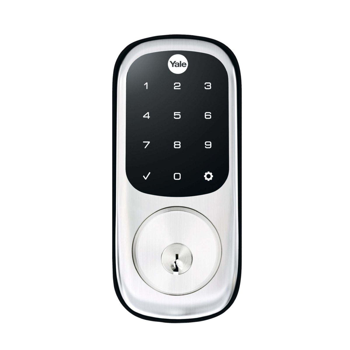 Yale Assure Ajax Ready Keyed Lock, Satin CHROME With Touch Keypad, Yale Home Module (Requires AYR-BDG-CB2-ANZ)