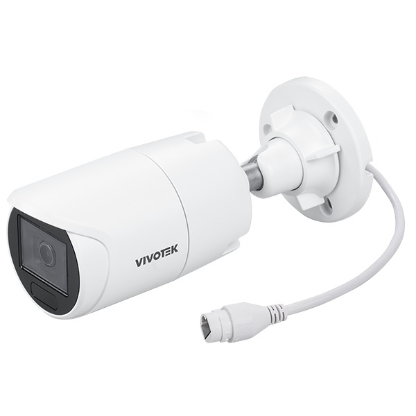 Vivotek Vortex 5MP Premium Series Outdoor Vandal Fixed Bullet, 2.8mm Fixed Lens, IR 30m, WDR Pro, 3DNR, PoE, 256GB Built-In Edge Recording (30 Days), IP66/IK10 **INCLUDES 1 YEAR XPRO LICENSE**
