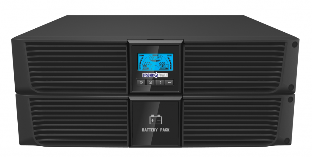 Upsonic ESART Series 3000VA UPS, Line Interactive, Rack/Tower, 2RU, W438 x H86.5 x D604mm, 31KG, 6 x 12V/9Ah Battery Capacity, 8 x IEC C13 Socket (Expansion Module To Suit: ESART-BP-72VDC)