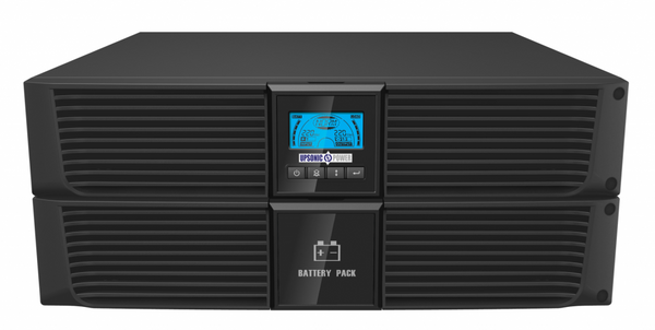 Upsonic ESART Series 3000VA UPS, Line Interactive, Rack/Tower, 2RU, W438 x H86.5 x D604mm, 31KG, 6 x 12V/9Ah Battery Capacity, 8 x IEC C13 Socket (Expansion Module To Suit: ESART-BP-72VDC)