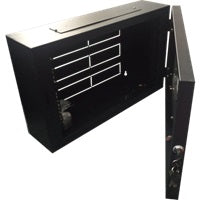 PSS* 6RU Slim 185mm Deep Wall Mount Cabinet With Lockable Glass Front Door