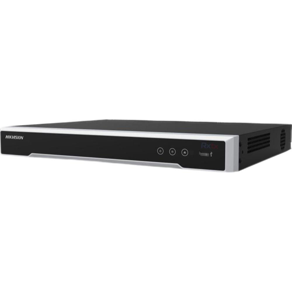 Hikvision 16 Channel Ultra M Series NVR, 256MB, 1x HDMI / 1x VGA, 2 x HDD, 1x Gigabit NIC, 16 x POE, 1RU, 240VAC Power Input, 1 x ***3TB HDD Installed***