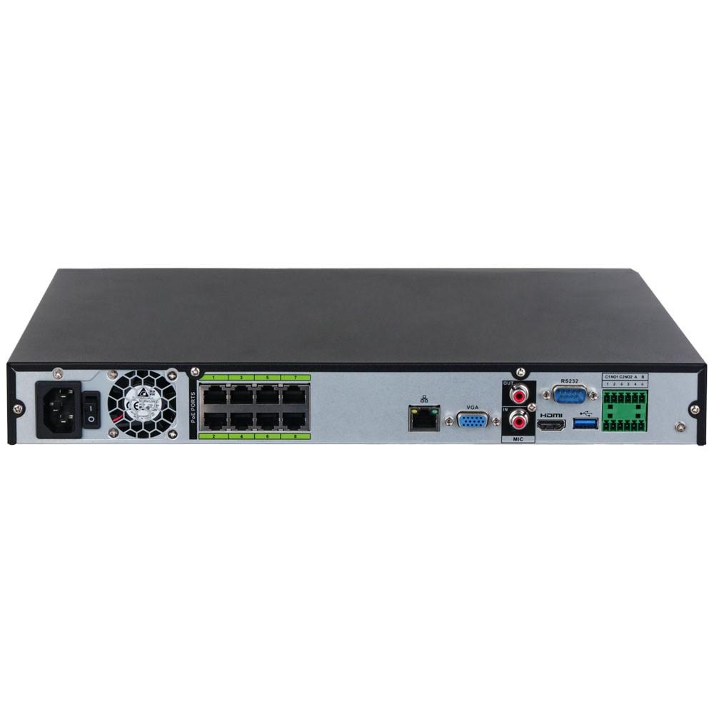 Dahua 8 Channel, Pro AI Series, AcuPick 2.0 Ready, 8 x POE & EOC, 1RU, 384MB, 1 x Gigabit NIC, 2 x HDD **NO HDD INSTALLED**