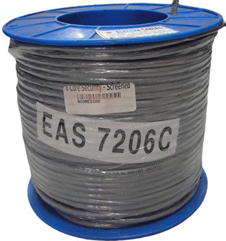 Zankap 100M 7/020 6 Core Screened Cable Roll (Wiegand Readers)