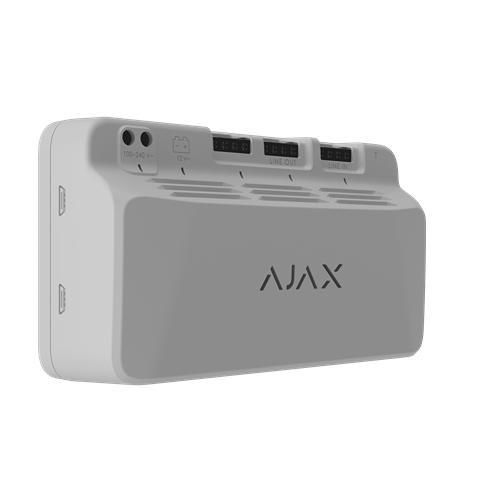 Ajax Fibra LineSupply WHITE - 45W Additional Power Supply Booster Module Up To 10 Modules On 1 Fibra Line