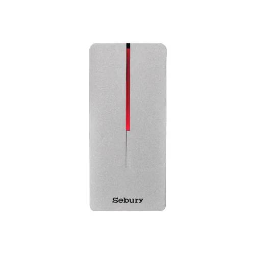 Sebury 125 kHz & 13.56 mHz Metal Slimline Proximity Reader, HID & Mifare Compatible (26Bit Wiegand Output)