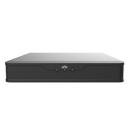 Uniview 4 Channel Prime Series NVR, 80MB, 1 x HDMI / 1 x VGA, 1 x HDD, 1 x 100M NIC, 4 x POE+, 1RU, 4CH VCA / UMD Functionality **NO HDD INSTALLED**