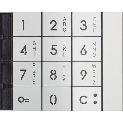 Bticino* 2W Sfera Alphanumeric Keyboard Front Cover Allmetal