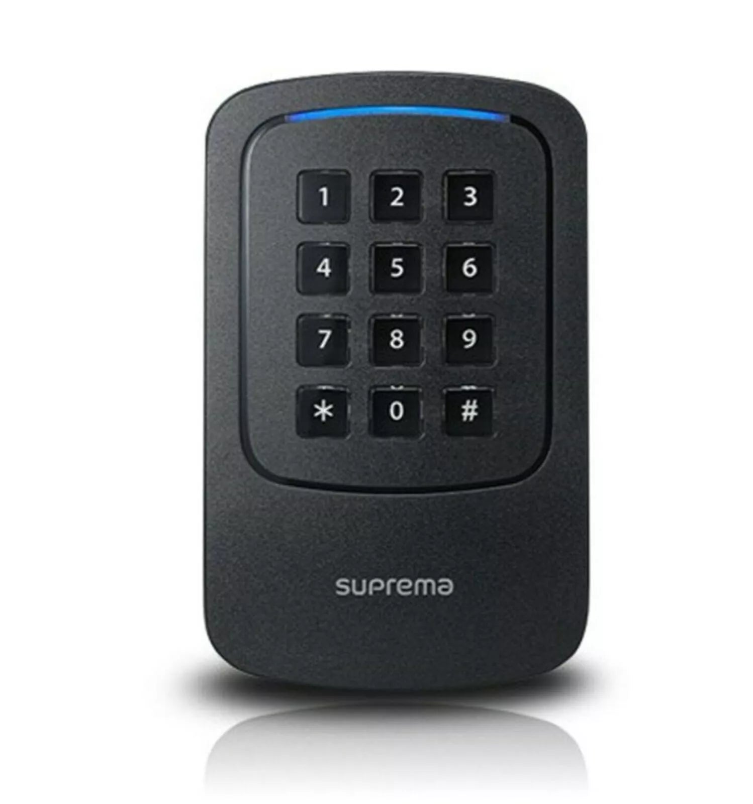 Suprema BioStar Air Standalone Edge Reader 3X4 Keypad Combo / Single Door Controller With MiFare / MiFare Plus / DesFire / NFC / Bluetooth Mobile ID Format, IP67, POE