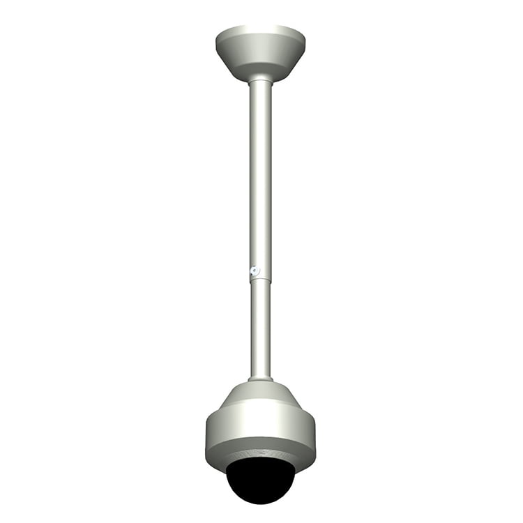 Zankap Dropper Pole Kit 3000-5900mm Adjustable Telescopic  **WHITE**, 1x Dropper Pole, 1x Lower Cup, 1x Upper Cup **Fits Up to 130mm Diameter Cameras/Detectors**