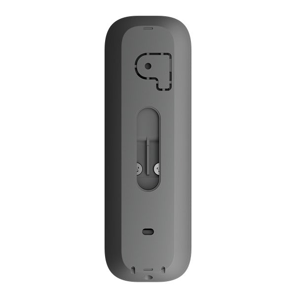 Ajax 4MP **GREY** WiFi Video Doorbell With AI Object Recognition, 6m IR, 155° View Angle, 12-24VDC Or 16-24VAC, 2.4GHz WiFi Connectivity, IP54, 145H × 47W × 34D mm