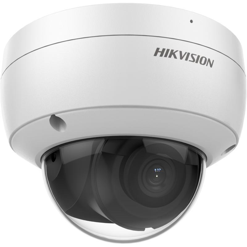 Hikvision 6MP IP Pro Series IR Vandal Dome Camera, DarkFighter, AcuSense, Perimeter, Face Capture, 2.8mm, 120dB WDR, 30m IR, POE / 12VDC, IP67, IK10, MicroSD (Wall Mount: DS-1272ZJ-120, Junction Box: DS-1280ZJ-DM46)