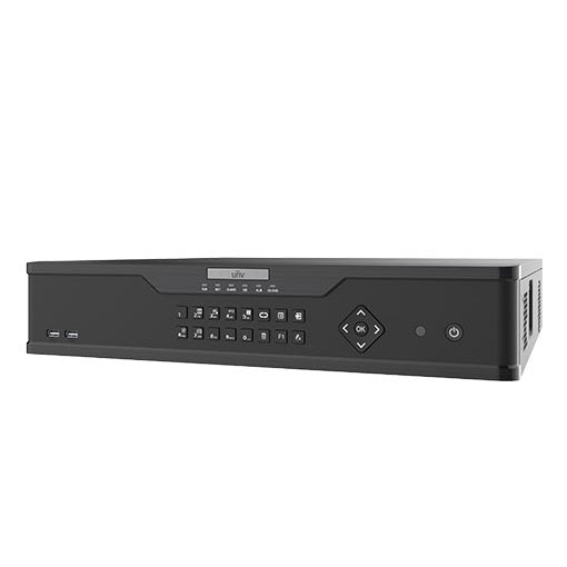 Uniview 64 Channel Prime Series NVR, 384MB, 2 x HDMI / 1 x VGA, 8 x HDD, 2 x Gigabit NIC, 2RU, 1 x 4TB HDD Installed, Rack Ears Included, 16CH VCA Functionality **NO POE PORTS**