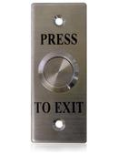 Secor Stainless REX, Stainless Button, IP65, Fly Leads, Architrave Plate "PRESS TO EXIT"