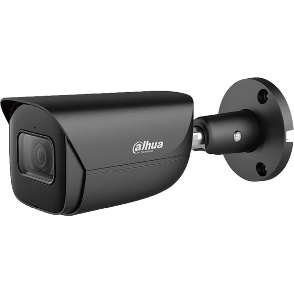 Dahua* 8MP IP WizSense AI Series IR Bullet Camera, SMD 4.0, Quick Pick, AI SSA, Perimeter, Starlight, 2.8mm, 120dB WDR, 30m IR, POE / 12VDC, IP67, MicroSD, Built-in Mic **BLACK** (Junction Box: PFA130-E)