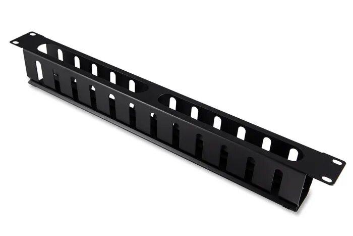 Certech 19" 1RU Metal Cable Management Bar with Protective Cover