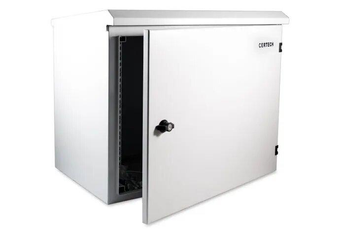 ***EOL*** Certech 9RU 400mm Deep Outdoor Wall Mounted Rack With Front Lock, IP65 Rated