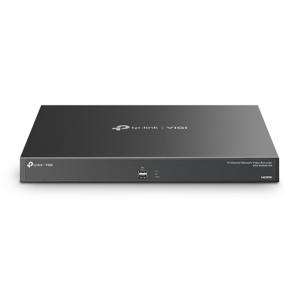 VIGI By TP-Link 16 Channel NVR, 4K HDMI & Independent VGA Output, 8MP Support, 32MP Decoding, 320Mbps In/Out Bandwidth, H.265+, 16 Channel Live View & Synchronous Playback, Smart Detection & Alarms, Two-Way Audio, ONVIF, Remote Monitoring, 4× SATA up to