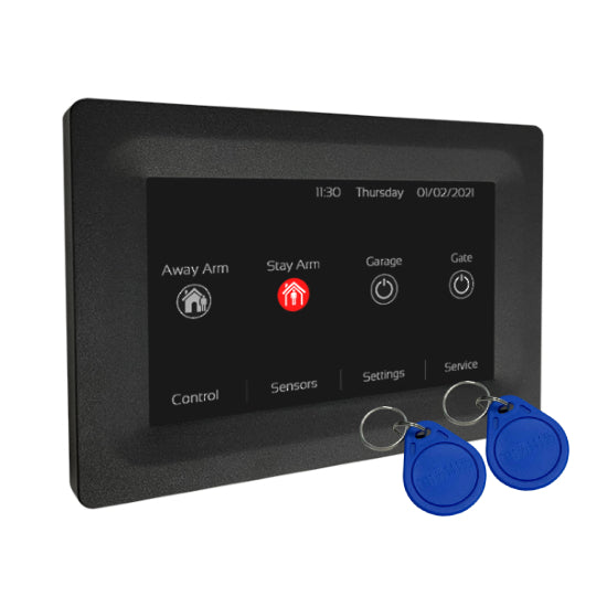 EliteControl 5in TOUCH Screen Keypad, EM4100 Prox reader BLACK