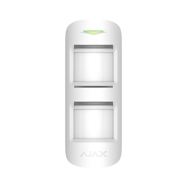 Ajax MotionProtect Outdoor WHITE - 2 Way Wireless Pet Immune Dual PIR Motion Detector With Anti-Mask /Adjustable Detection Range 3-15m