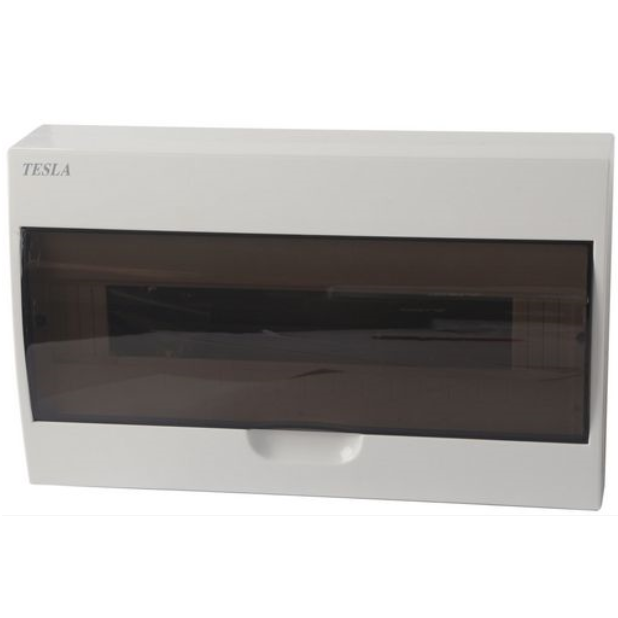 Zankap 18 DIN Enclosure With Transparent Cover, Blanking Plates & Labels