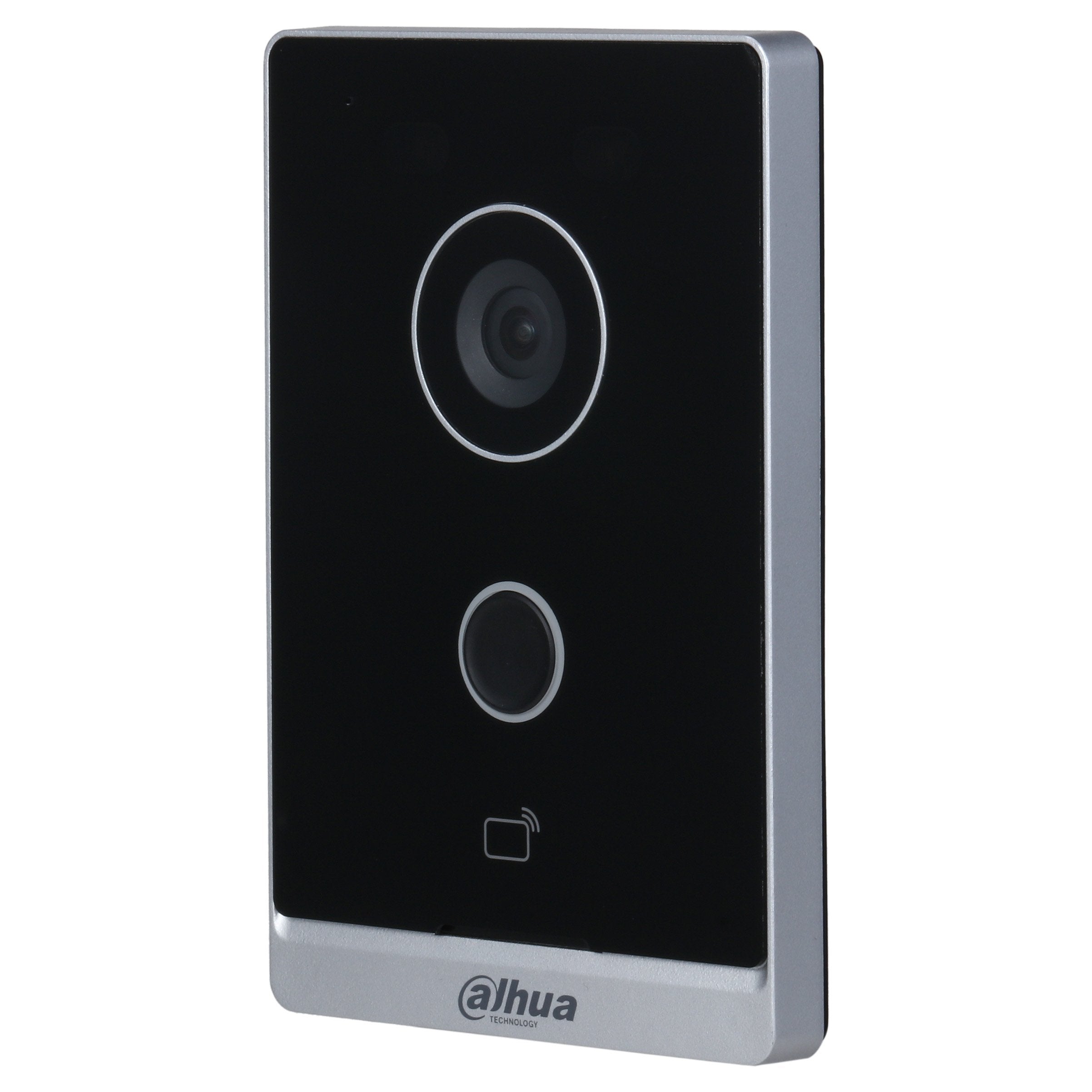 Dahua IP WiFi Villa 1-Button External Station, 2MP, **BLACK** With MiFare Reader, Mobile App, IP65, POE / 12VDC, Surface Mount (**Initial Hard-Wired Setup Required**)