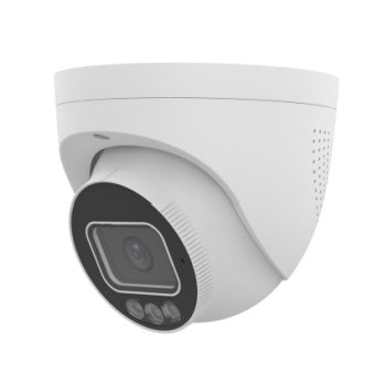 Uniview 8MP IP Prime II Deep Learning AI Series IR Tri-Guard 2.0 Turret, Perimeter, LightHunter, 2.8mm, 130dB WDR, 30m IR / White Light, Triple Streams, Built-in Mic, POE/ 12VDC, Built-in Mic / Speaker / Red / Blue Lights, IP67 (Wall Mount: TR-WM03-B-IN