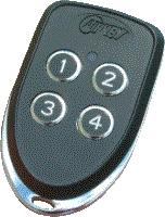 Neatrol Airkey Transmitter 4-Button Chrome Outer, Wiegand 26 Bit