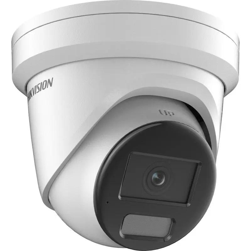 Hikvision 6MP IP Pro Series Turret Camera, ColorVu, Perimeter, Face Capture, 2.8mm, 130dB WDR, 30m White Light, POE / 12VDC, IP67, MicroSD, Built in Mic (Junction Box: DS-1280ZJ-PT6)