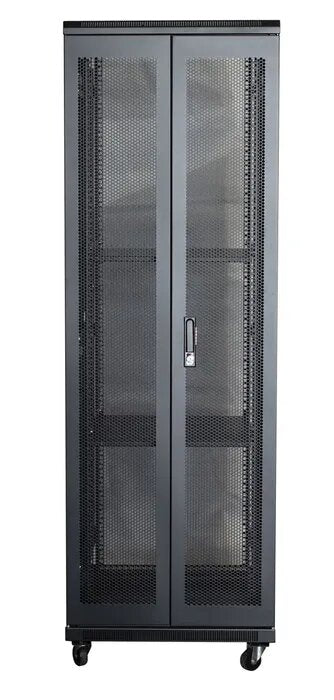 Certech 45RU 600 (W) x 800 (D) Premier Series Server Rack With 3 x Fixed Shelves, 4 x Fans, 1 x 6 Outlet Horizontal PDU, 25 x Cage Nuts, 4 x Castor Wheels & 4 x Levelling Feet